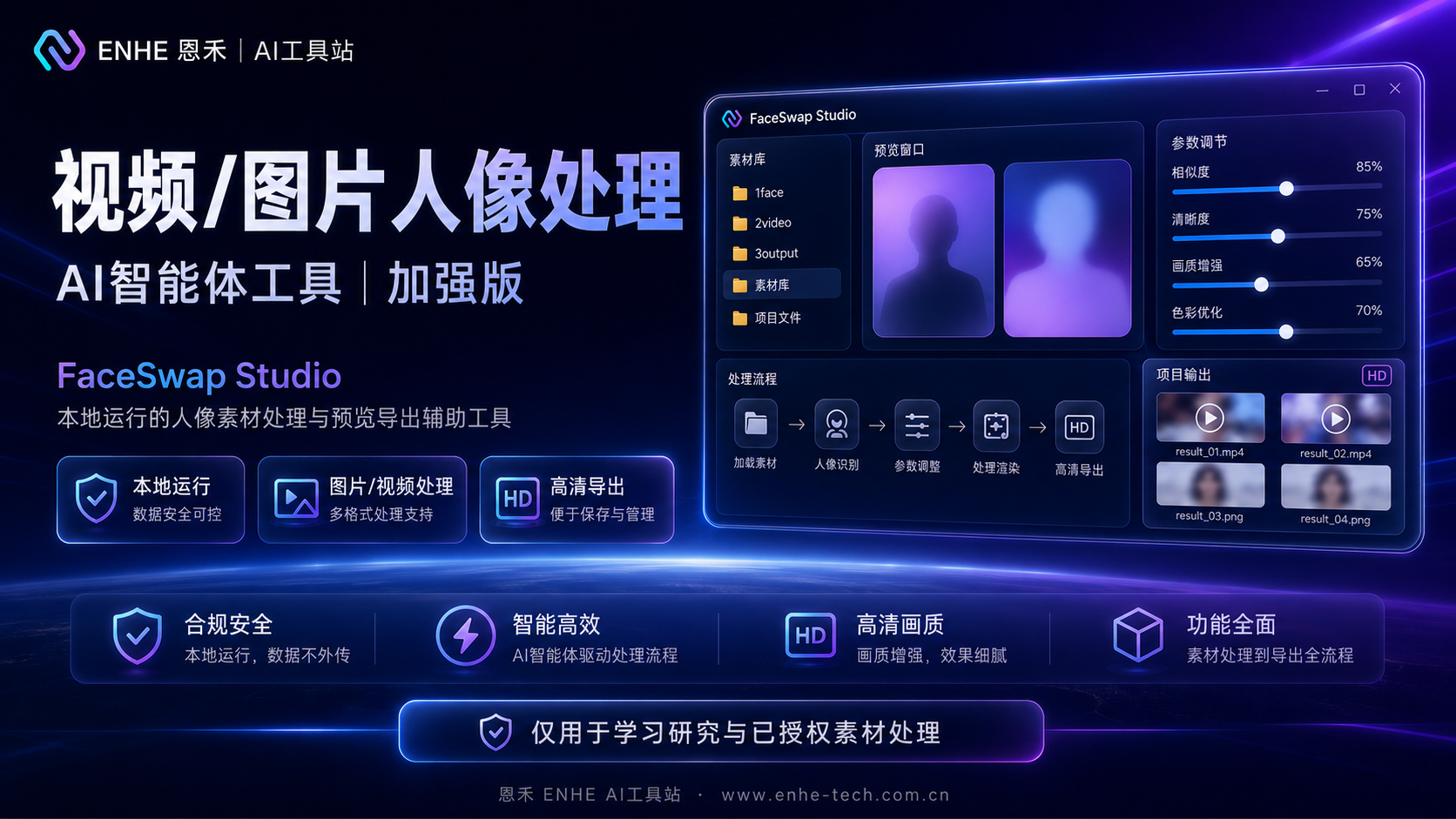 FaceSwap Studio 中文整合版|AI 人脸替换工具